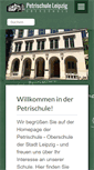Mobile Screenshot of petrischule-leipzig.de